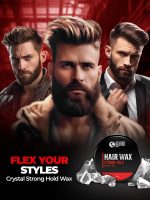Beardo Stronghold Hair Wax| Glossy Finish | Shine | Strong Hold 100 gm - Image 5