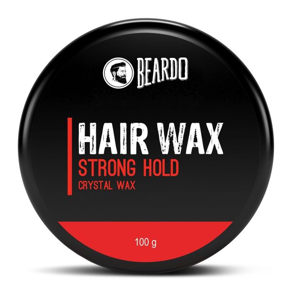 Beardo Stronghold Hair Wax| Glossy Finish | Shine | Strong Hold 100 gm