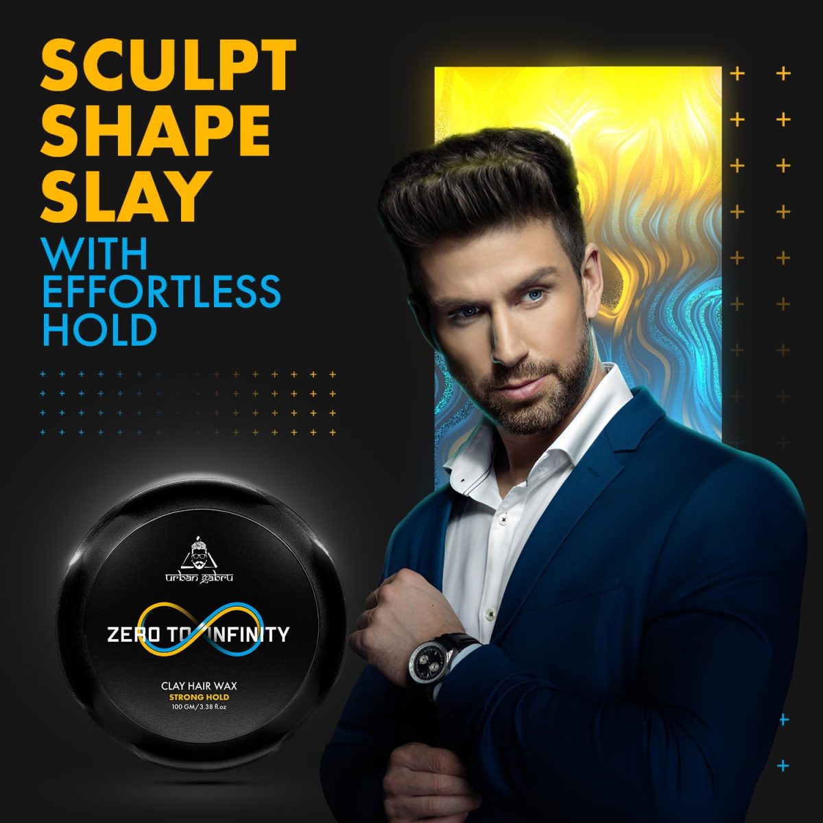 UrbanGabru Clay Hair Wax For Men: Zero to Infinity (100 gm) | Strong Hold Matte Finish | Natural Hair Styling Wax | All Hair Types | No Greasy Residue | Multiple Hairstyles - Image 6