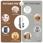 Azaria Portable Mini Sealing Machine, Handheld Packet Sealer, portable sealing machine, packet sealer for Food, Snacks, Chips, Fresh Storage, Plastic Bags Sealing Machine, 1 YEAR Warranty - Image 2