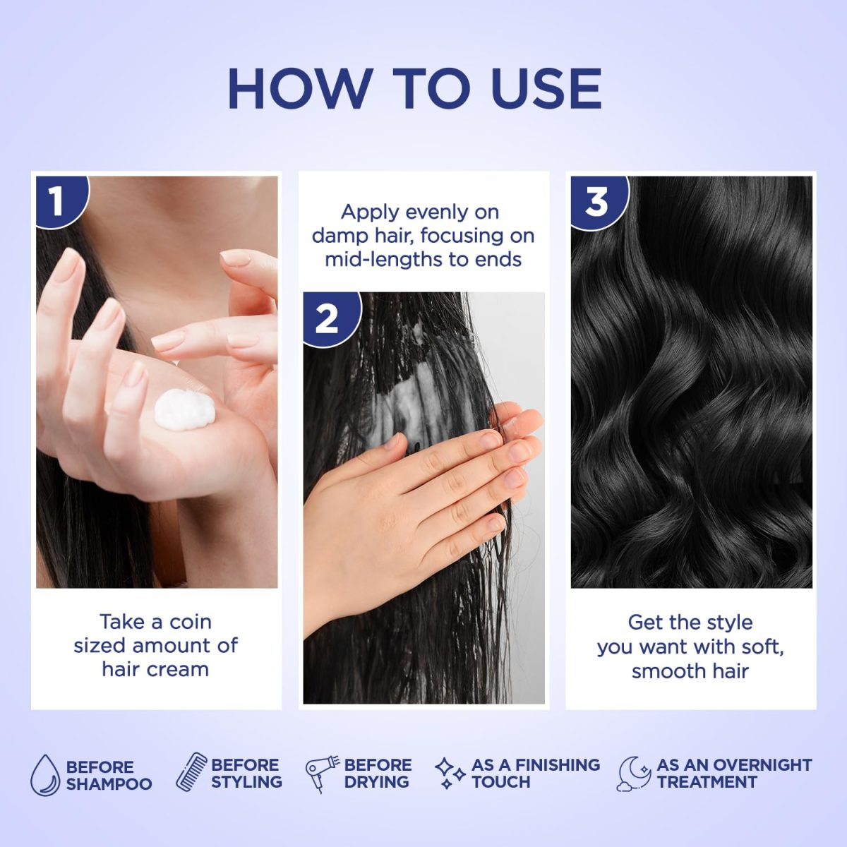 Parachute Advansed Coconut & Rosemary Hair Cream 210ml | Anti – HairFall | 10X Hair Breakage Reduction | 2X Smoother, Softer Hair | Leave-in Hair Cream | Pre Wash Hair Cream | For Men & Women - Image 5