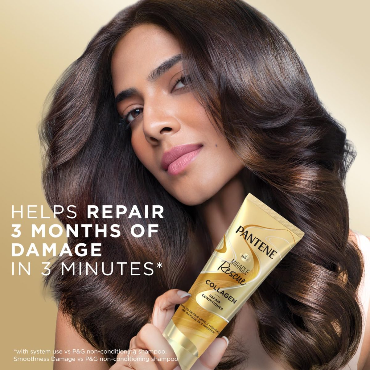 Pantene Miracle Rescue Collagen Conditioner | Damage Repair Conditioner Infused with Pro-V and Collagen for Frizzy, Dry and Damaged Hair | Helps Repairs 3 Months of Damage in 3 Minutes | 200ml - Image 3