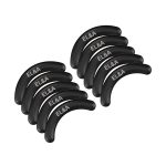 [Ear Lobe & Accessories] Eyelash Curler Replacement Pads | Works with branded & Non-branded Eyelash Curlers | Black, Rubber - Pack of 10