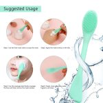 RENESMEE Silicone Brushes, Double-Ended Silicone Face Mask Brush, Facial Cleansing Brush, Premium Soft Facial Masks Other Skin Care Applicator Tool for Cream, Body Lotion, Moisturizer - Image 4