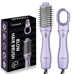 OWNAIR Pro Hair Dryer & Straightener, Hot Air Brush, 4 Heat & Speed Modes, Cool Shot, 1200 Watts, Purple