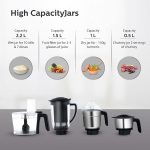 PHILIPS Mixer Grinder + Food Processor, 3-in-1 750 Watt (Mixer Grinder for home + Juicer + Food Processor) 4 Jar, (HL7707/01) - Image 4