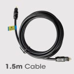ZEBRONICS OC150 Optical Cable Supporting Dolby Digital Plus With 8 Channel (7.1) Audio Support, 1.5M, Transmission, For Smart TV, AV Receivers And More, Black - Image 6