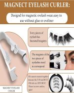 3PCS Magnetic Eyelashes for Women, Magnetic Lashes, Reusable Magnetic Lashes Kit with Applicator, No Glue Needed, Easy to Wear and Remove, Includes Cross and Dense Styles for a Natural Look - Image 2
