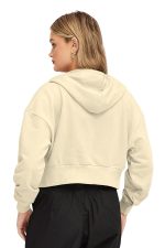 FUNKY MONKEY Soft Fleece Crop Zipper Hoodie for Girls and Womens Sweatshirt - Image 3