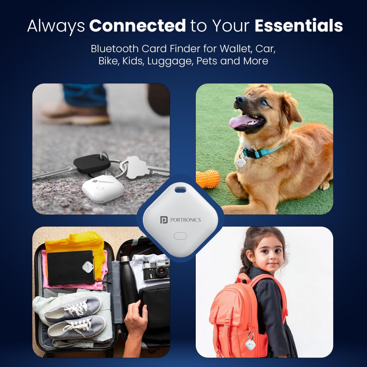 Portronics Worldtag Item Finder with Upto 1 Year Battery Life, Bluetooth Tracker,MFi Certified, Item Locater for Keys, Wallets, Luggage, Pets, Gadgets etc,Only iOS Compatible with Apple Find My App - Image 7