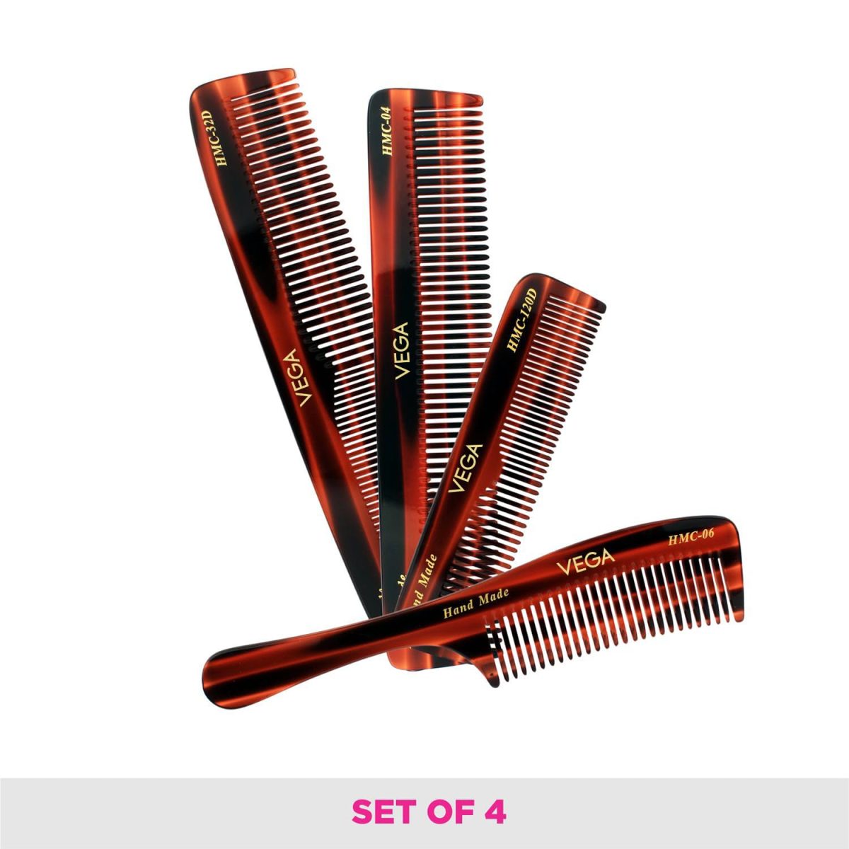 Vega Set of 4 Hand Made Comb - Image 4