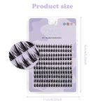 160 PCS Eye Lashes for Women, Natural Look False Eyelashes, Easy to Apply Cluster Lashes, Synthetic Fiber Eyelash Extension Kit for Daily Makeup and Special Occasions - Image 2