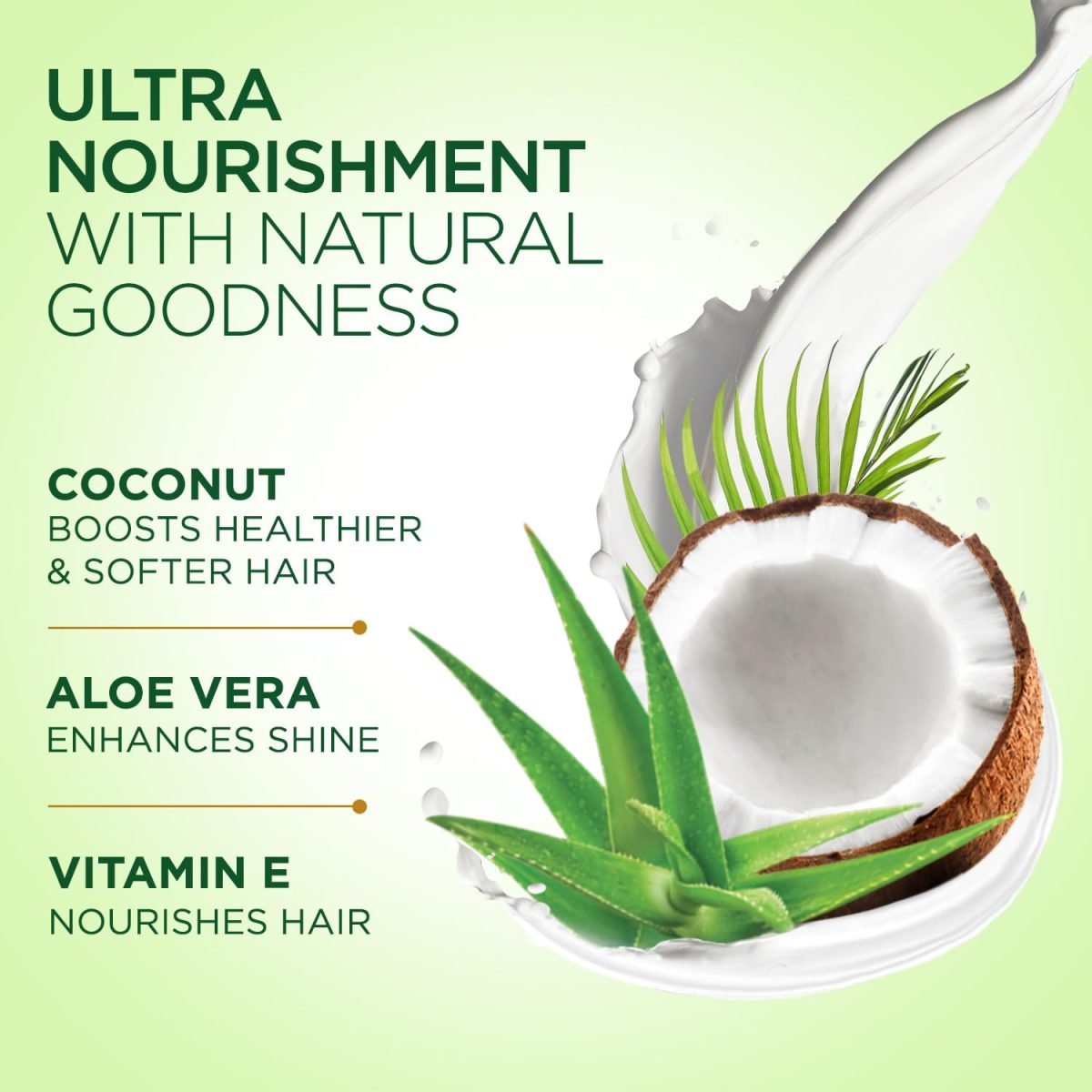 Parachute Advansed Coconut & Aloe Vera Hair Cream 210ml | Nourishes and Hydrates Hair | 2X Shiner, Smoother, Softer Hair | Leave-in Hair Cream | Pre-Wash Hair Cream | For Men & Women - Image 3