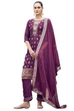 VredeVogel Viscose Rayon Silk Kurta Pant Set with Chiffon Dupatta for Women