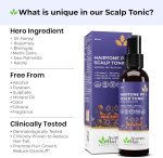 Avimee Herbal Hairtone PV 1 Scalp Tonic | Natural DHT Blocker & Fights Hair Fall | With Rosemary, Saw Palmetto, Amla, Methi & Bhringraj Extracts | Serum For Men & Women | 100 ml - Image 3