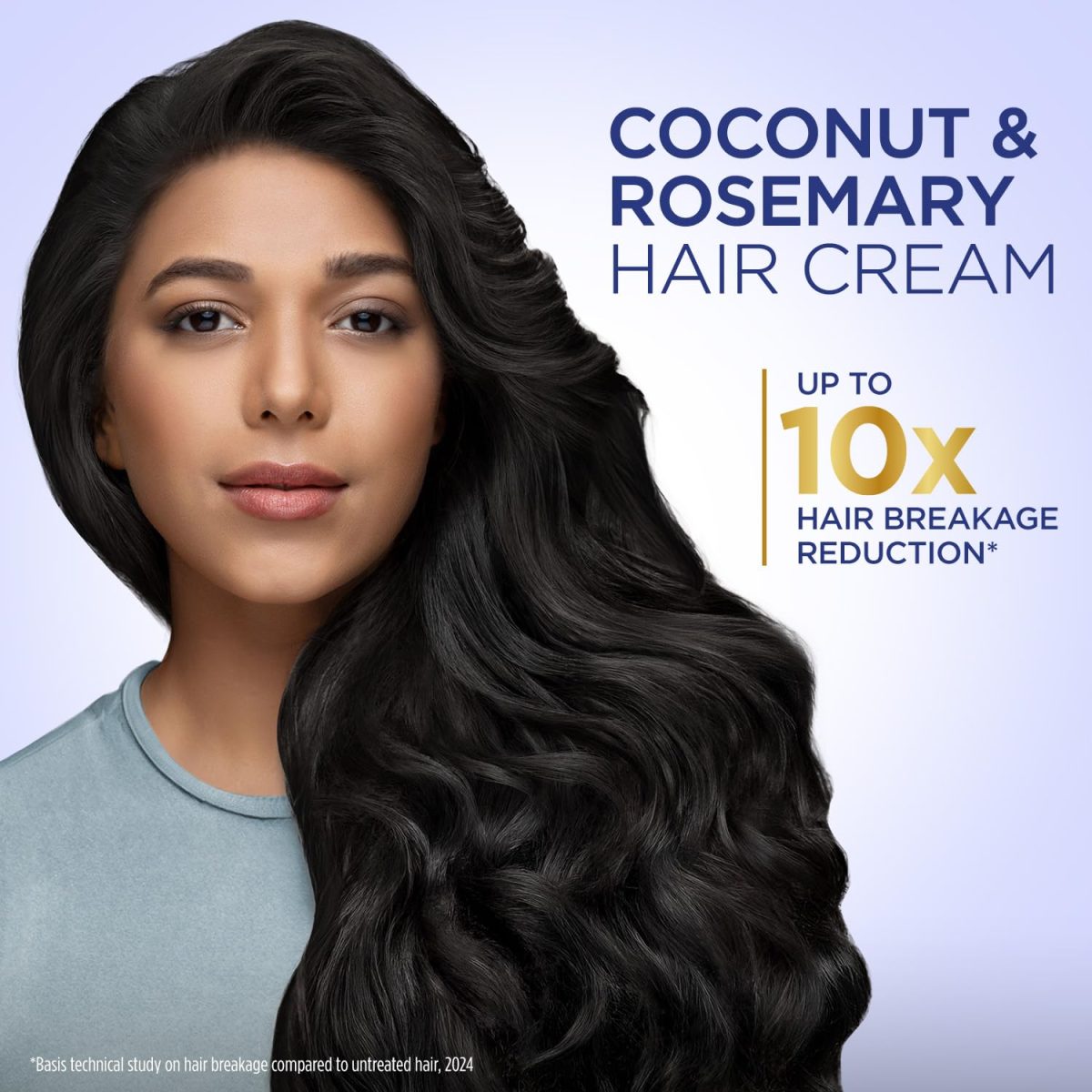 Parachute Advansed Coconut & Rosemary Hair Cream 210ml | Anti – HairFall | 10X Hair Breakage Reduction | 2X Smoother, Softer Hair | Leave-in Hair Cream | Pre Wash Hair Cream | For Men & Women - Image 2