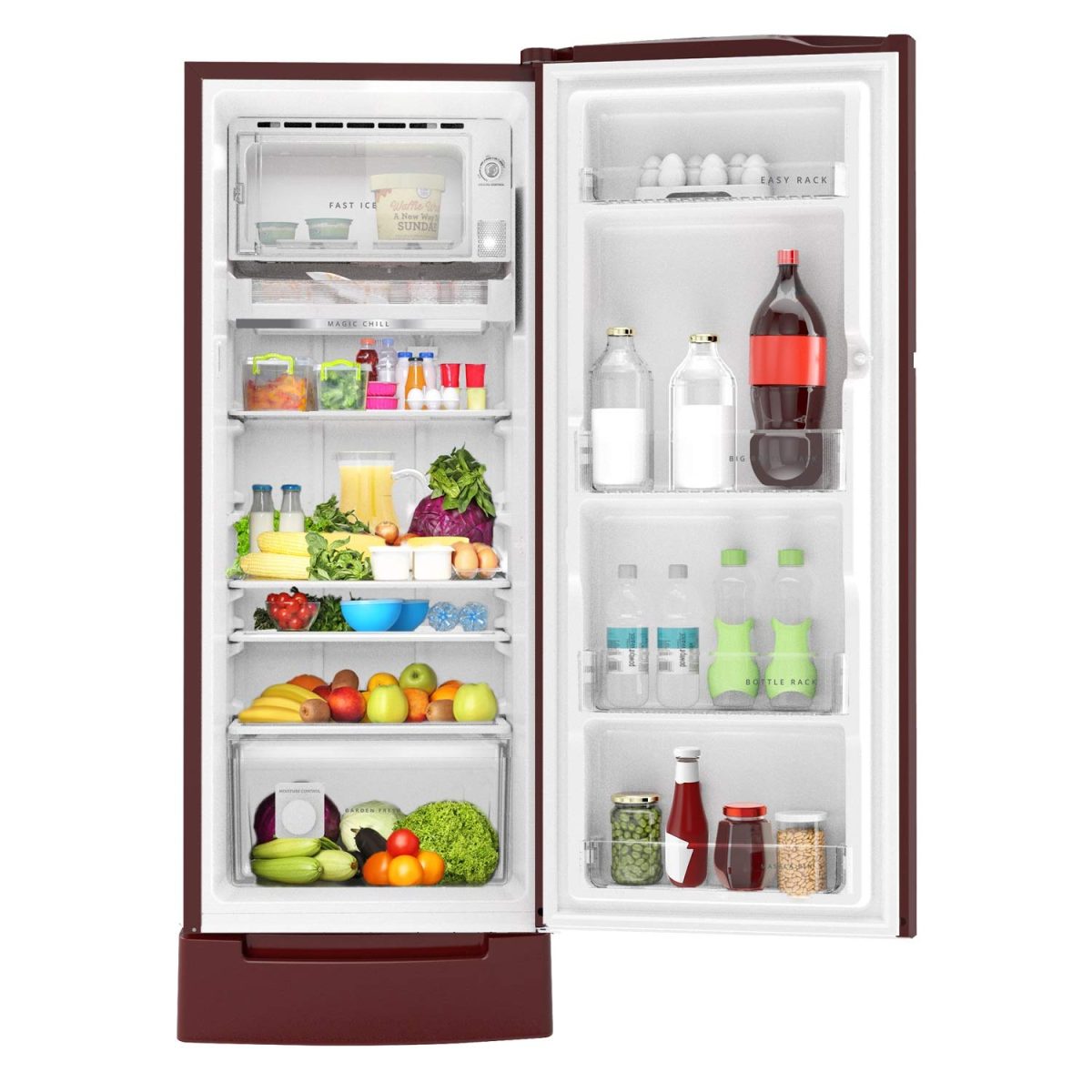 Whirlpool Ice Magic PRO 215 L 3 Star Direct-Cool Single Door Refrigerator (230 IMPRO ROY 3S, Wine Mulia) - Image 4