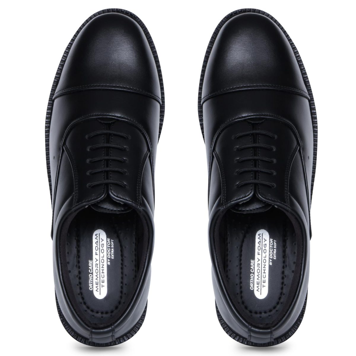 DOCTOR EXTRA SOFT Mens Classic Oxford Memory Foam Shoe for Uniform Dress, Tan Formal, Office,Party,Wedding| Lightweight & Comfortable| Premium PU Grip Sole Derby Slip on Lace Up Gents & Boys New-D-801 - Image 5