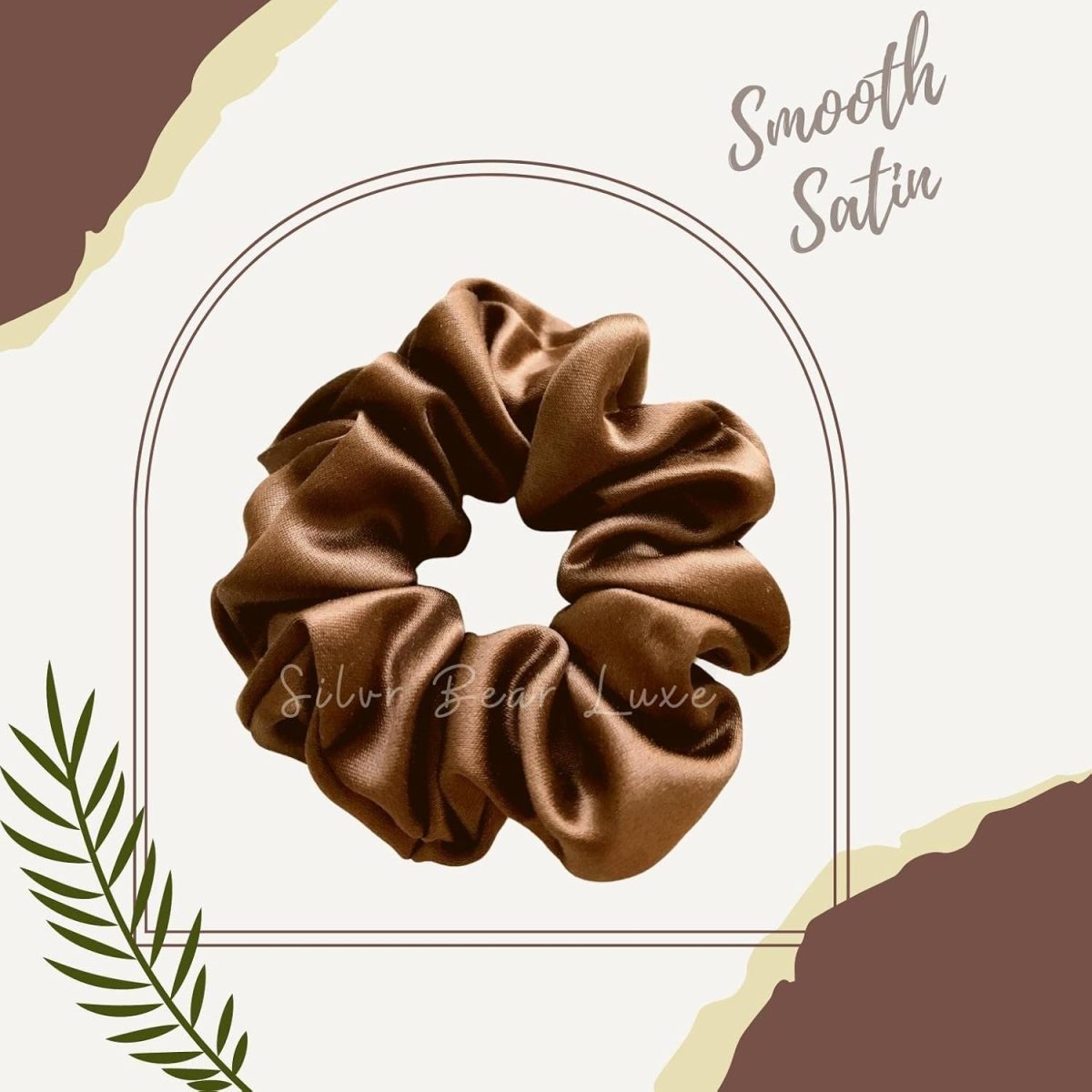 Silvr Bear Luxury Satin Scrunchies Set for Women, Girls | Anti-Hair-Breakage Hair Ties - Image 8