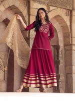 Aurelia Women Cotton Sharara Suit With Dupatta - Image 2