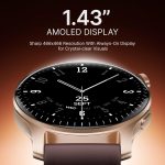 boAt New Launch Ultima Prime Smartwatch with 1.43" AMOLED Display, Personalized Fitness Nudges, Functional Crown,100+ Sports Modes, Watch Face Studio (Royal Berry), Brown - Image 4
