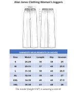 Alan Jones Clothing Women's Relaxed Fit Mid Rise Solid Wide Legs Track Pant - Image 6