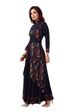 madhuram textiles Women Rayon A-Line Long Kurti(M-2082) - Image 3