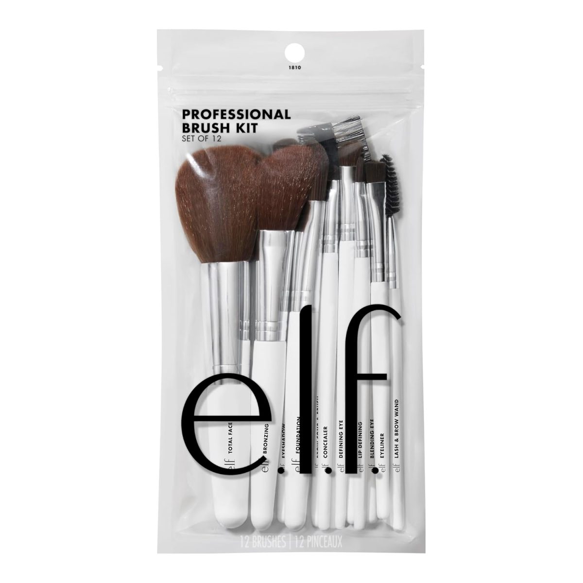 e.l.f. Professional Vegan Makeup Tools, For Expert Blending, Contouring & Highlighting, Pack of 12 - Image 5