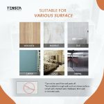 Tensea® Multifunctional Wall Mounted Mobile Holder with Remote Control Storage, Key Hanger & Pen Organizer Self-Adhesive, Space Saving Accessories for Every Room (Black) - Image 7
