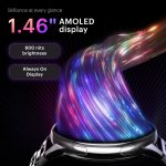 Noise Vortex Plus 1.46” AMOLED Display, AoD BT Calling, Sleek Metal Finish, 7 Days Battery Life, All New OS and with 100+ Watch Faces & Health Suite (Metal Black) - Image 3