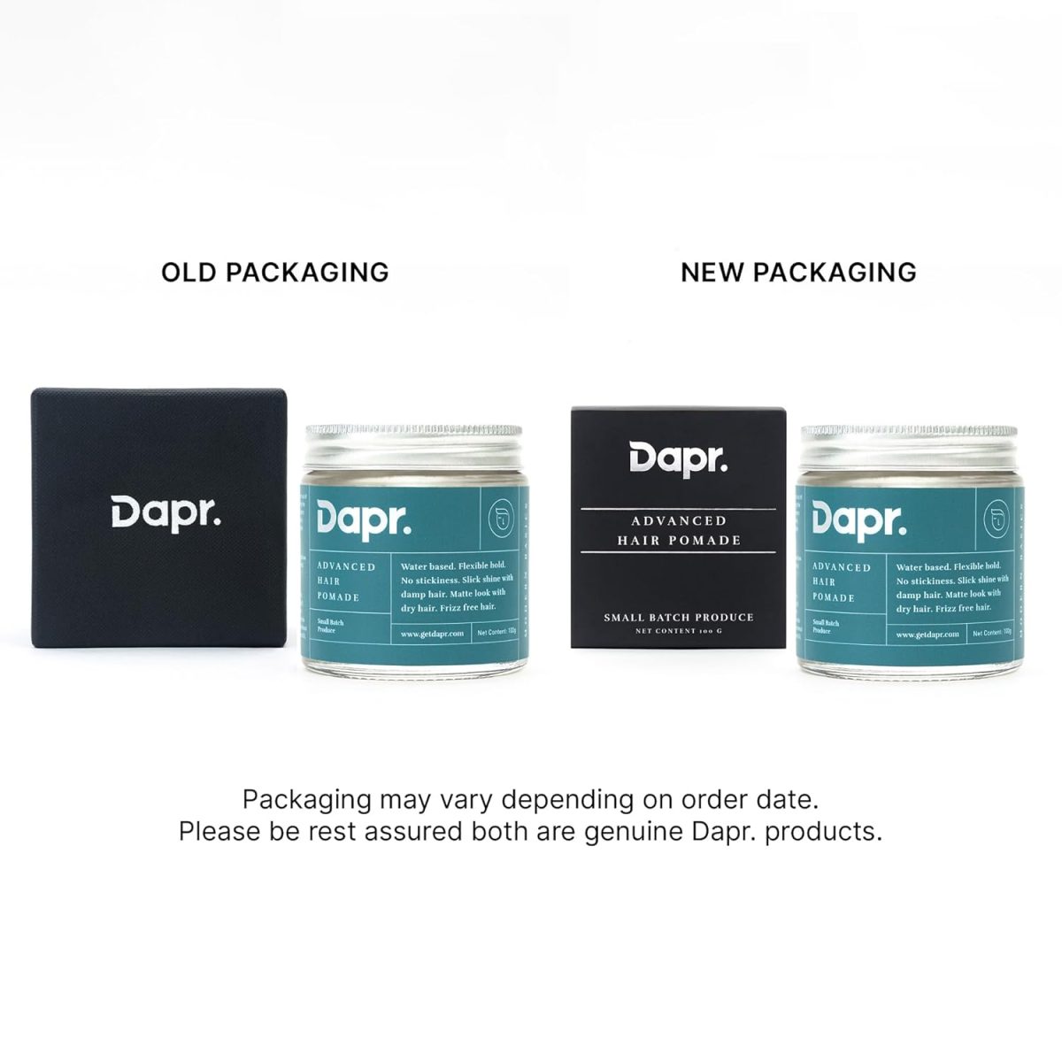 Dapr. Advanced Hair Pomade (100 grams) | Wet or Matte Look | Flexible hold | Water based | Made with Avocado oil & Aloe Vera Gel - Image 4