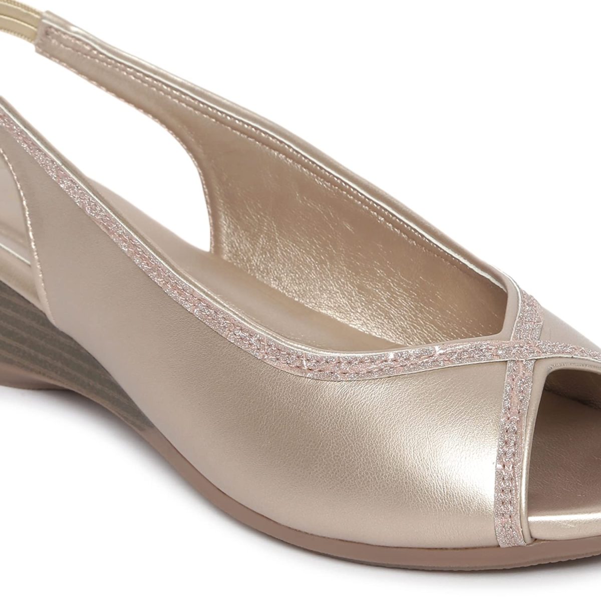 Marc Loire Women's Open Toe Block Heel Metallic Fashion Sandals for Everyday - Image 7