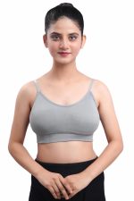 Texello Women's Cotton Wire-Free Full Coverage Lightly Padded Sports Bra - Comfortable & Supportive Everyday Wear - Pack of 3 - Image 3