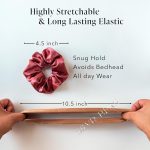 Silvr Bear Luxury Satin Scrunchies Set for Women, Girls | Anti-Hair-Breakage Hair Ties - Image 4