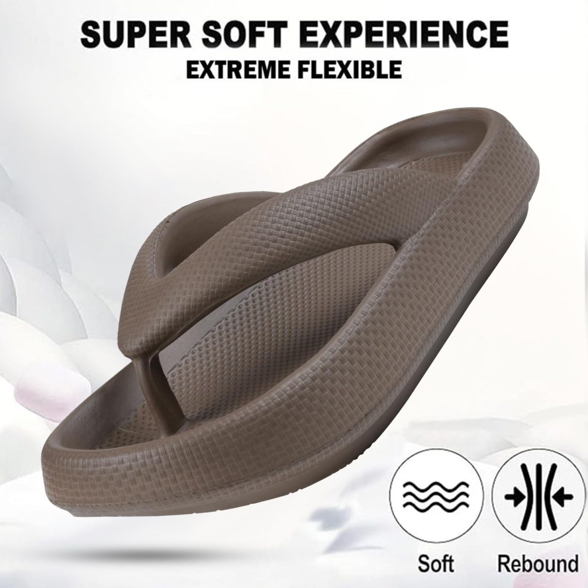 DOCTOR EXTRA SOFT Women's Classic Ultra Soft Flip Flops/Slippers with Cushion FootBed for Adult | Comfortable & Light Weight| Stylish & Anti-Skid| Waterproof & Everyday Use Slip-on Ladies Girls D-541 - Image 5