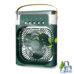 TRIDEO Rechargeable Fan Portable AC for Home Portable Air Conditioners Water Cooler 3 Speeds Modes for Room Office Home Travel_Green_SA07