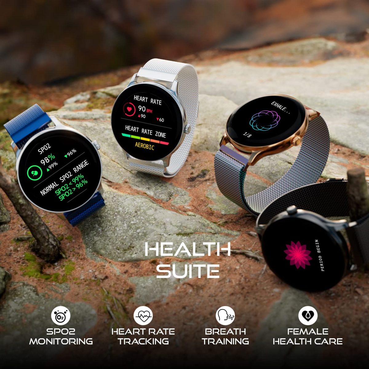 Fire-Boltt Phoenix Ultra Smart Watch 1.39 inch Bluetooth Calling, AI Voice Assistant, Metal Body with 120+ Sports Modes, SpO2, Heart Rate Monitoring (Silver SS) - Image 8