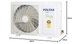 Voltas 1 Ton 5 Star, Inverter Split AC(Copper, 5-in-1 Adjustable Mode, Anti-dust Filter, 2023 Model, 125V Vertis Emerald Marvel, White) - Image 8