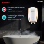 Havells Instanio 3L Instant Water Heater(Geyser)|Temp. Sensing LED Indicator| Rust & Shock Proof Body| ISI Marked|Warranty:5 year on Inner Tank| High Rise Compatible(White Mustard) - Image 6