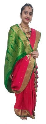 Luster Women's Art Silk Ready to Wear Saree With Blouse Piece - Image 3