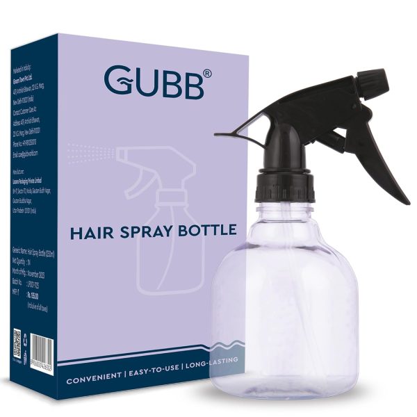 GUBB Hair Spray Bottle for Salon & Home - Fine Mist Sprayer for Styling, Watering Plants, and DIY Hair Treatments - Professional-Quality Refillable Spritz Bottle for Precision and Convenience
