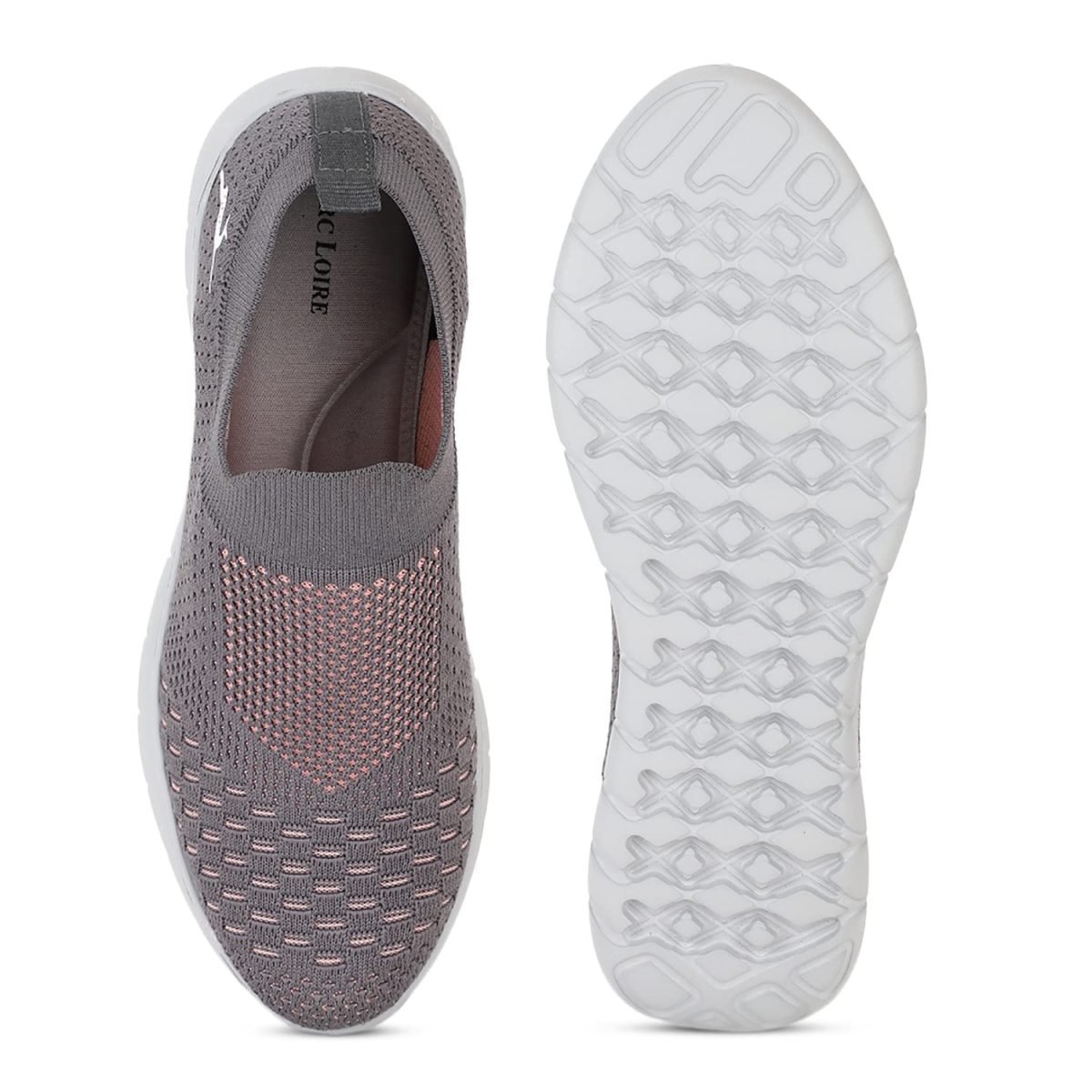 Marc Loire Women's Lightweight Athleisure Knitted Active Wear Slip-On Casual Shoes - Image 4