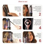 Urban yog MakeMeeBold Automatic Hair Curler| Easy Two-Way Curling Iron with 4 Temperature Settings | Anti-Scald Design, Quick Curls in 10-15 Min, Tangle-Free, Ceramic Coating, 360° Swivel Cord - Image 5