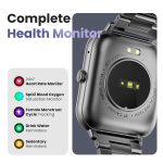 GOBOULT Drift+ Smart Watch 1.85''HD Screen, Bluetooth Calling, IP68, 500 Nits Brightness,150+ Watchfaces, AI Voice Assistant, SpO2 Monitoring, 100+ Sports Mode Smartwatch (Chrome) - Image 11