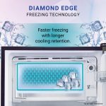 Haier 205 L, 3 Star, Direct-Cool Single Door Refrigerator (HED-213MRB-N, Marine Rose, Base Stand Drawer) - Image 3