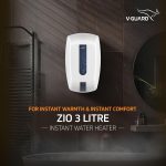 V-Guard Zio Instant Water Geyser | 3 Litre | 3000 W Heating | White-Blue | | 2 Year Warranty - Image 2