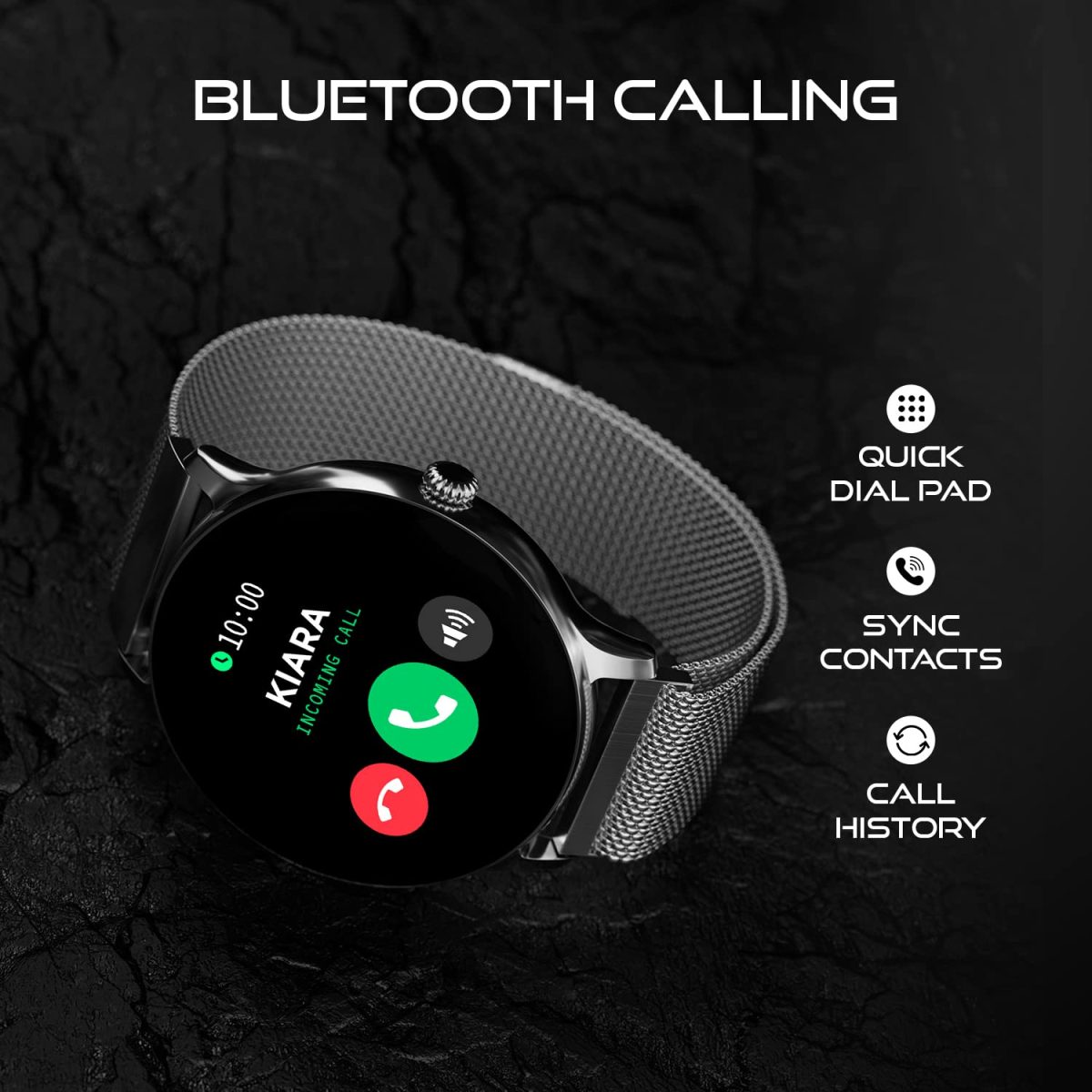 Fire-Boltt Phoenix Ultra Smart Watch 1.39 inch Bluetooth Calling, AI Voice Assistant, Metal Body with 120+ Sports Modes, SpO2, Heart Rate Monitoring (Silver SS) - Image 4