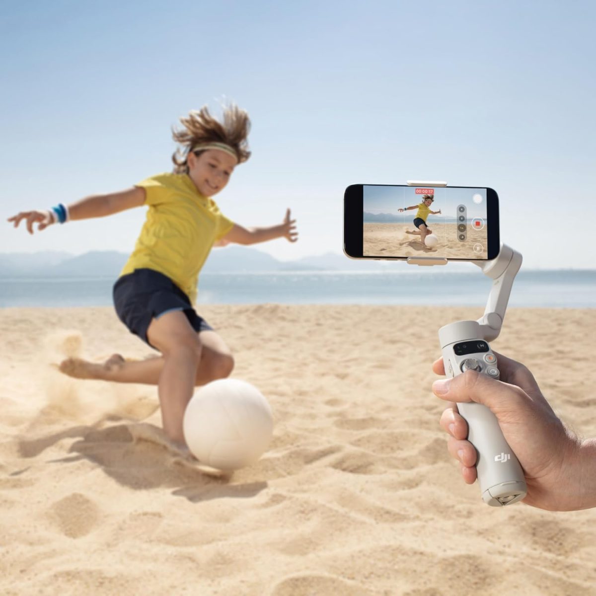 DJI Osmo Mobile 7 Gimbal Stabilizer for iPhone, Android, Built-in Tripod, Ultra-Light, 3-Axis Phone Gimbal,Activetrack 7.0,One-Tap Edit,Phone Charging Vlogging Stabilizer YouTube Video, White - Image 10