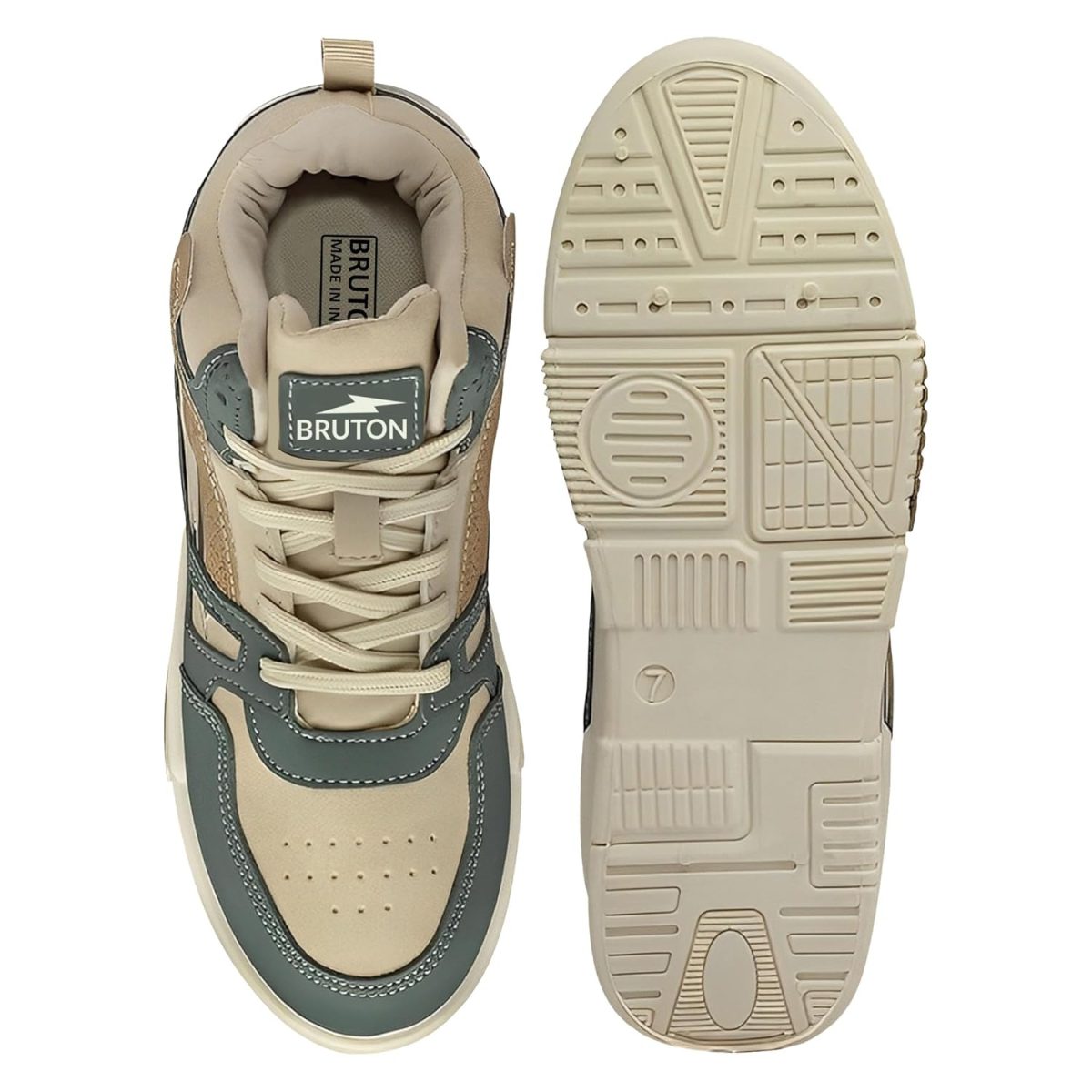 BRUTON 308-Aviator Premium High Top Stylish Shoes for Men- Green - Image 4