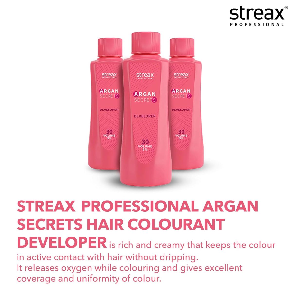 Streax Professional Argan Secret Hair Colourant Developer, Cream Developer for Rich Hair Colour, 20 Volume (6%), 250ml - Image 5